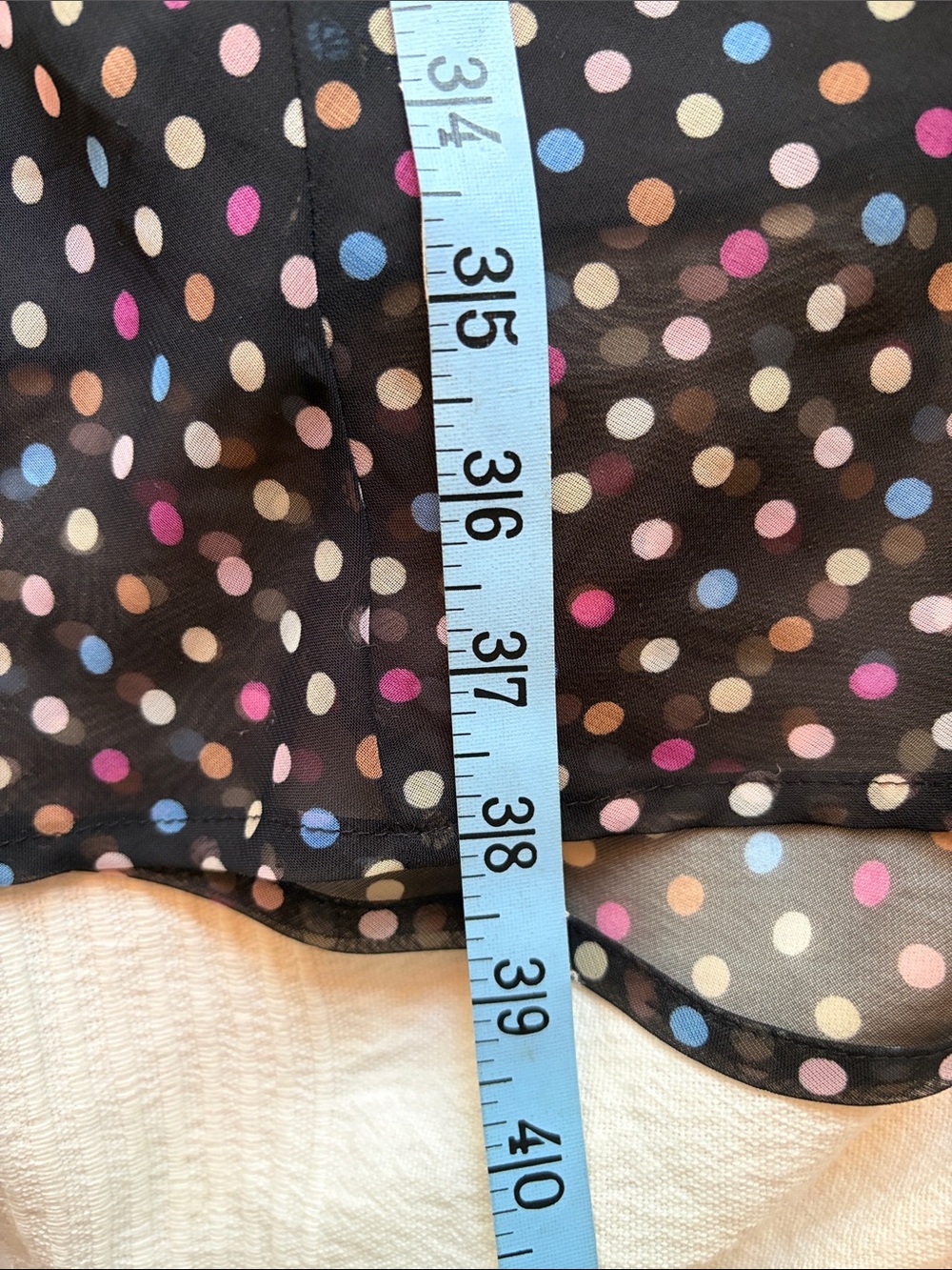 Sleeveless Black Dress with multicolor polka dots - Picture 5 of 6